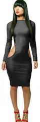 Kaamastra Hip Baring Black Dress