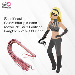 Kaamastra 28" Long Faux Leather BDSM Whip -