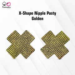 Kaamastra X-Shape Nipple Pasty-Golden
