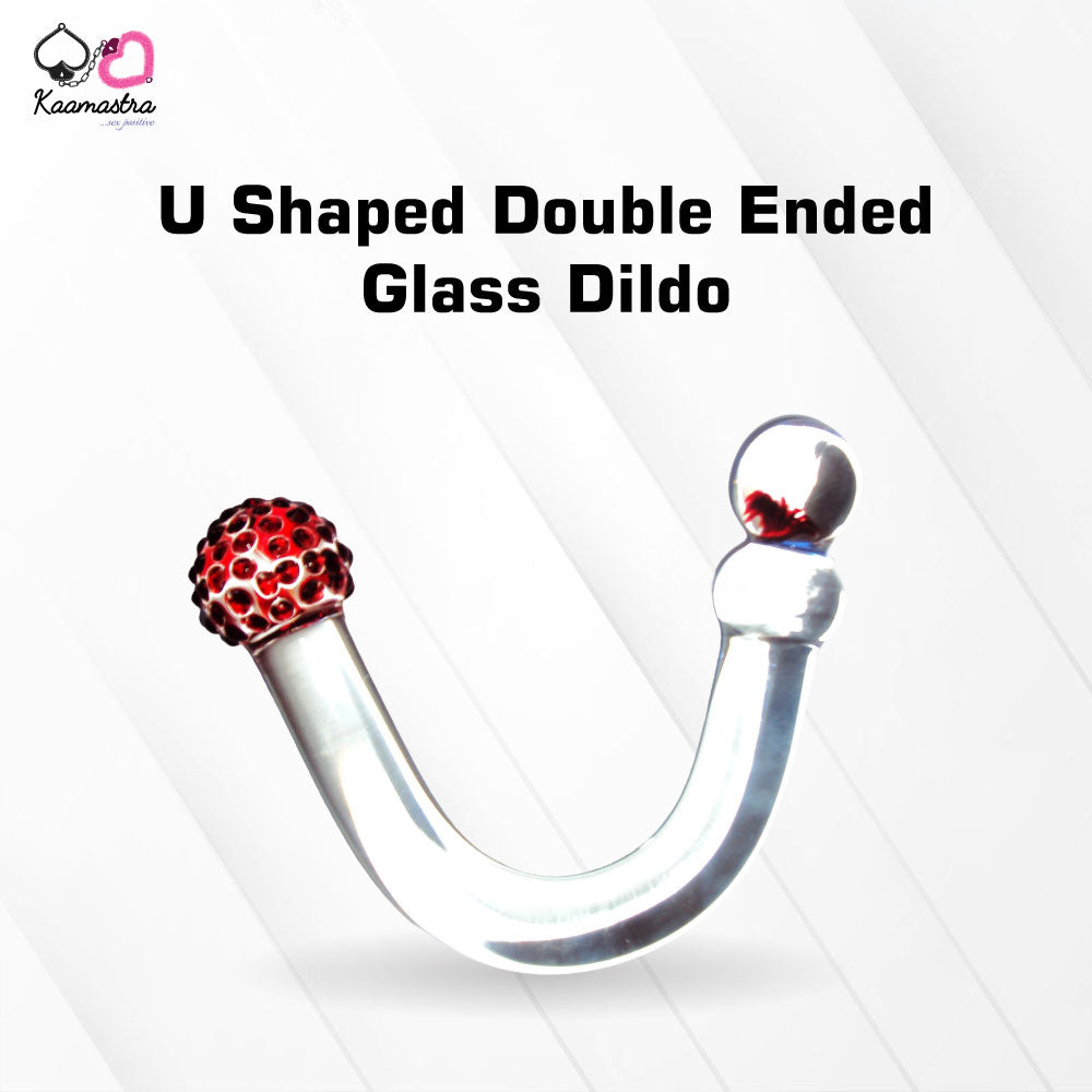 Kaamastra U shape Double Ended Glass Dildo