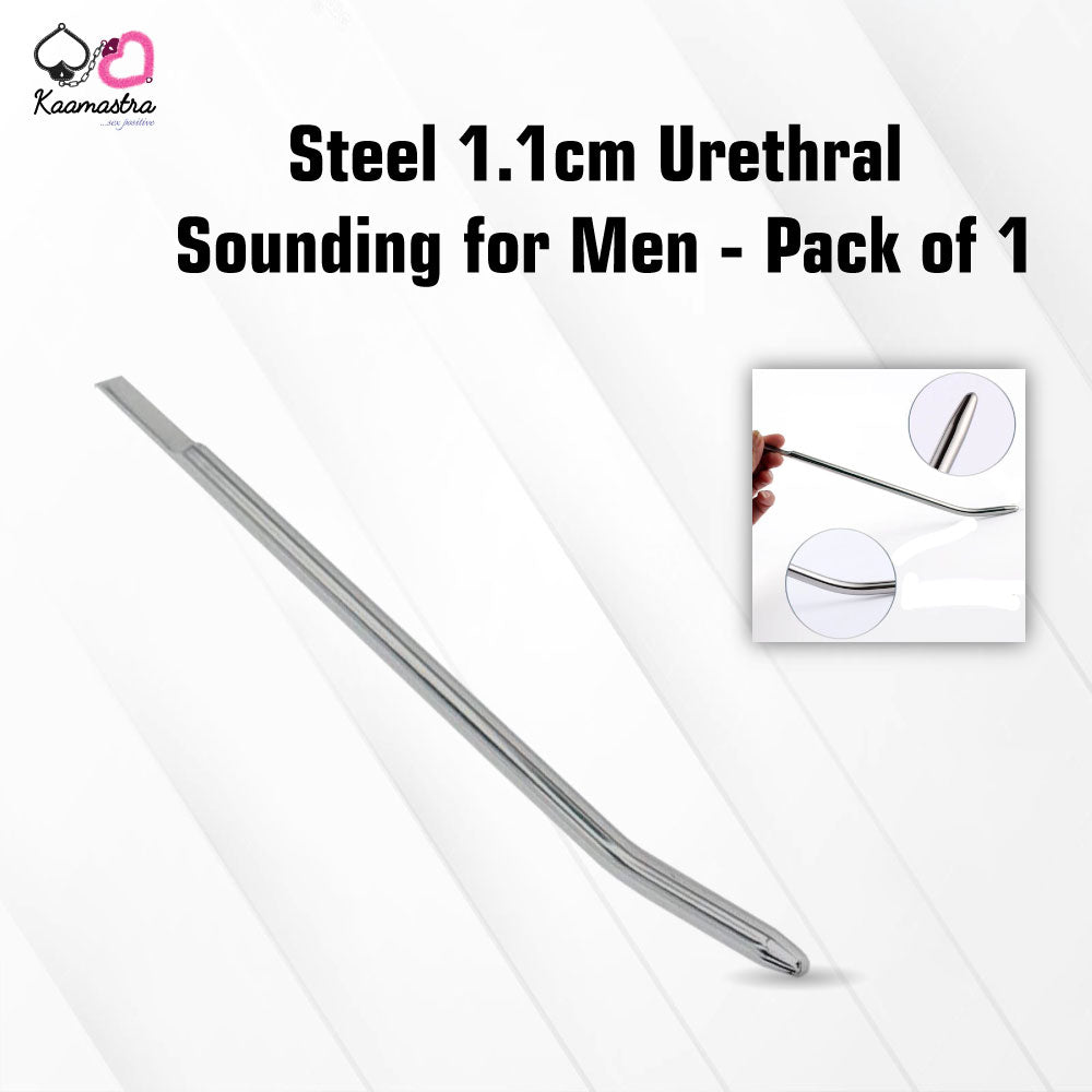 Kaamastra Professional 1.1cm Steel Urethral Sounding Rod – Heavy-Duty Design