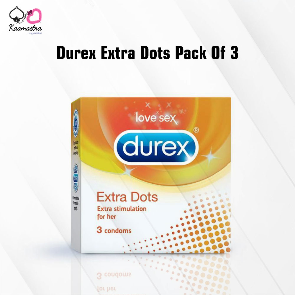 Durex Extra Dots condom on Kaamastra
