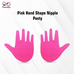 Kaamastra Pink Hand Shape Nipple Pasty