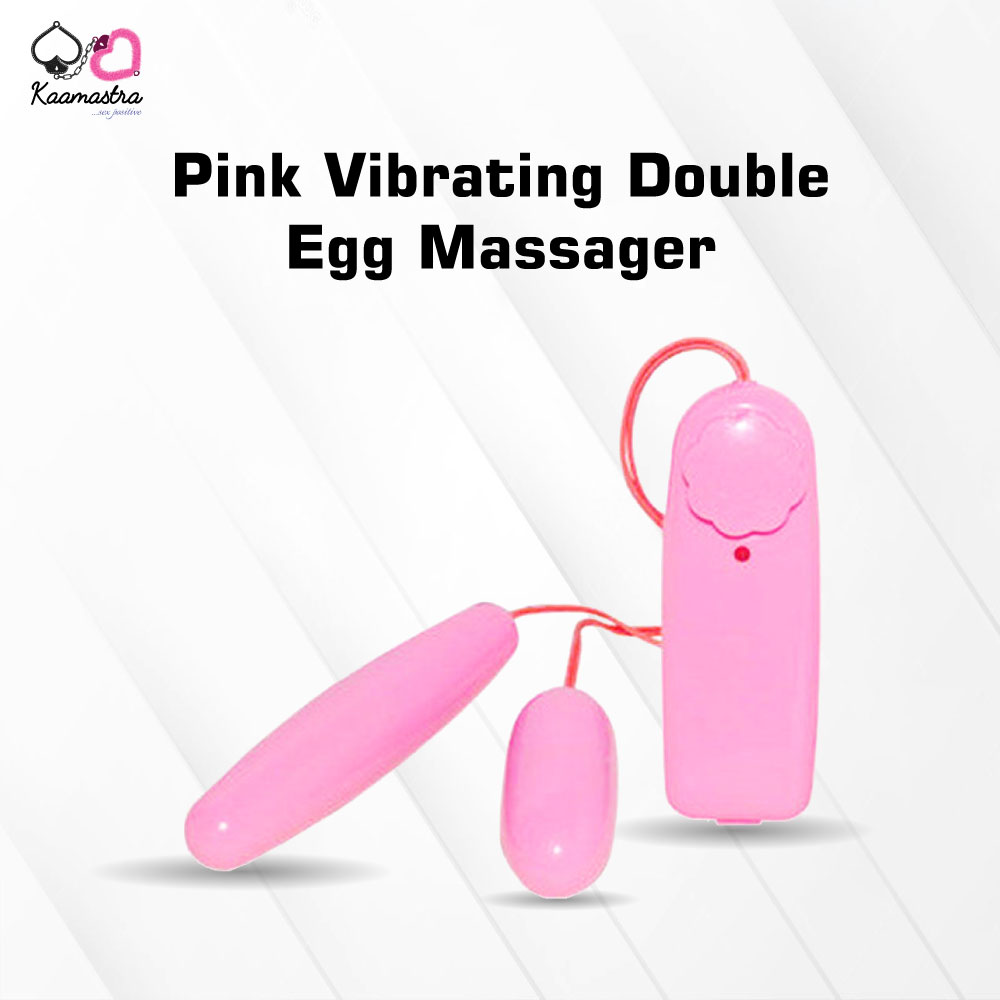 Buy Kaamastra Pink Vibrating Double Egg Massager – Dual pleasure for women