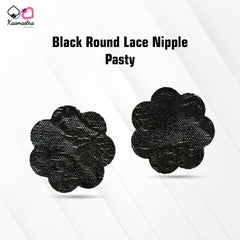 Kaamastra Black Round Lace Nipple Pasty