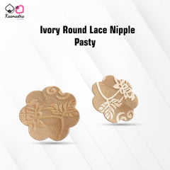 Kaamastra Ivory Round Lace Nipple Pasty