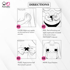 Kaamastra Black Hand Shape Nipple Pasty