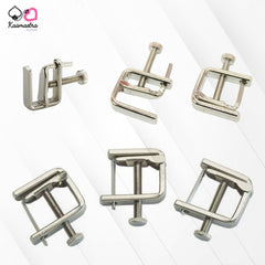 Kaamastra cross-shaped metal nipple clamps - adjustable stainless steel BDSM accessory
