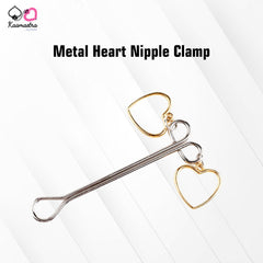 Kaamastra Metal Heart Nipple Clamp – Playful Heart Design for Sensual Play