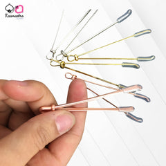 Kaamastra pink V-shaped metal nipple clamps โ adjustable pressure for BDSM or lingerie play