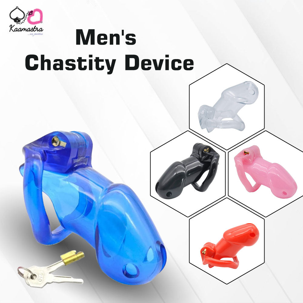 Kaamastra Men's Chastity Device – Multi-Color Options with Adjustable Rings