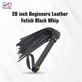 Random-color faux leather whip (28 inches) β surprise BDSM accessory for adventurous play
