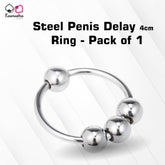 Kaamastra Steel Penis Delay Ring β 4cm Inner Diameter, Pack of 1