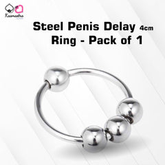 Kaamastra Steel Penis Delay Ring β 4cm Inner Diameter, Pack of 1