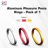 Kaamastra Aluminum Pleasure Penis Ring β 5cm Diameter in Stylish Colors β Pack of 1
