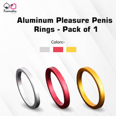 Kaamastra Aluminum Pleasure Penis Ring – 5cm Diameter in Stylish Colors – Pack of 1