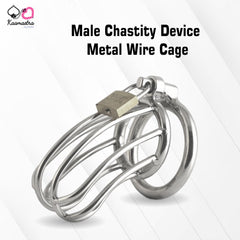 Kaamastra Metal Wire Chastity Cage β Breathable & Secure Design for Men