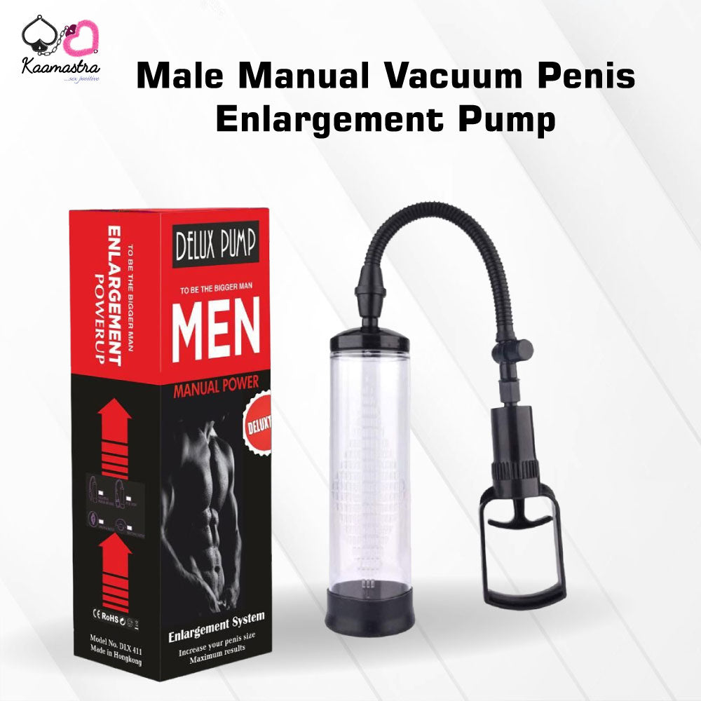 Manual penis enlargement pump