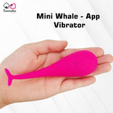 Kaamastra Mini Whale App Vibrator - Bluetooth-enabled waterproof vibrator