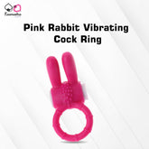 Kaamastra pink rabbit vibrating cock ring β dual-stimulation toy for couples