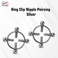 Ring Clip Nipple Peircing Silver