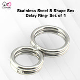 Kaamastra Premium 8-Shape Stainless Steel Delay Ring β Dual-Loop Design for Custom Fit