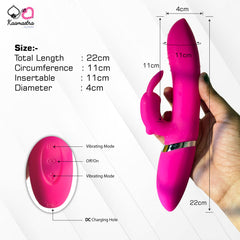 22cm Ava vibrator measurements - 11cm insertable, 4cm diameter