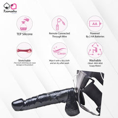 Care instructions: Washable TPE silicone with wired remote control