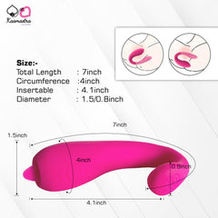 4.1 inch insertable U Shape Clitoris Stimulating Vibrator