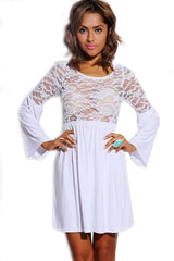 Full Sleeve Floral Mini Frock Top