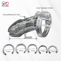 Kaamastra Chastity Cage Size Guide – Multiple Circumference Options for Perfect Fit