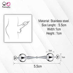 Product dimensions: 5.5cm steel urethral sound with 1cm width