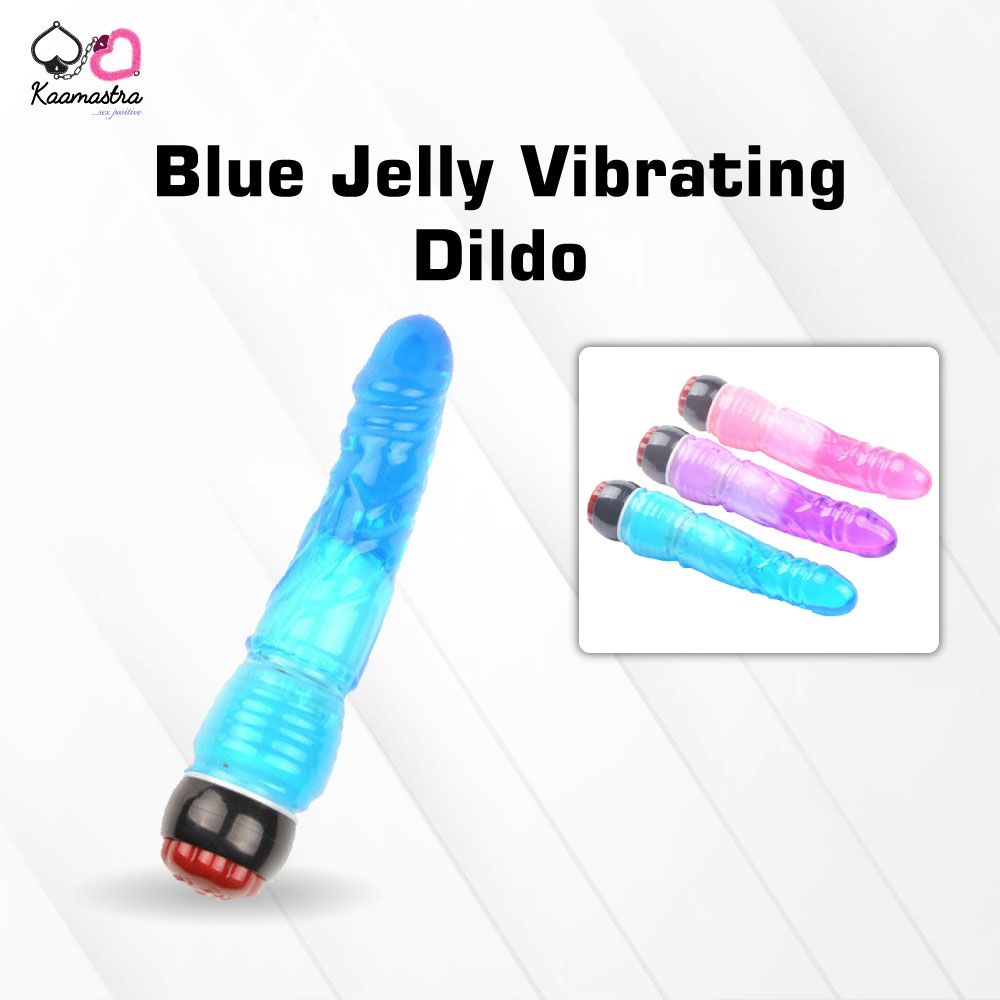 Jelly vibrating dildo