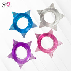 Kaamastra Silicone Star Pleasure Ring – playful textured design in random colors