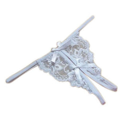 Kaamastra White Crotchless Thong