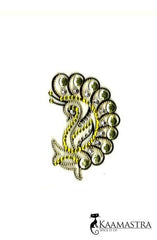 The Sitting Butterfly Body Jewel (Golden & Pink)