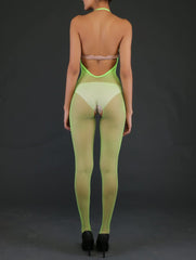 Kaamastra Halterneck Green Bodystocking