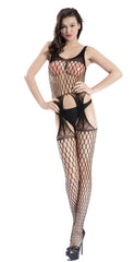 Kaamastra Seductive Black Fishnet Bodystocking