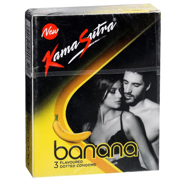 KamaSutra Excite Banana Condoms Pack of 3