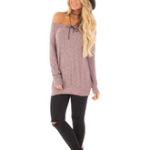 Kaamastra Pink No Straps Long Cuffed Sleeves Top