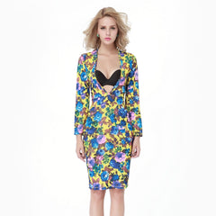 Kaamastra Deep Cleavage Bodycon Dress