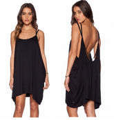 Kaamastra Black Strappy Loose Midi dress