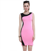 Kaamastra Pink and Black Tight Dress