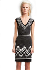 Kaamastra Trendy Cutout Polka Dot Print Dress