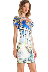 Kaamastra Sexy Half Sleeves Bodycon Dress for Women