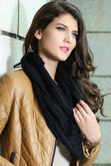 Knitted Black Scarf