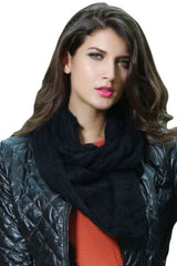 Kaamastra Warm Knitted Black Scarf