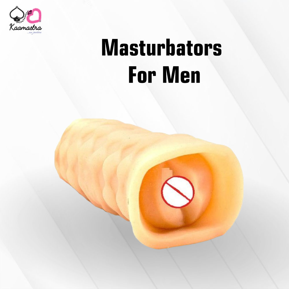 Premium male masturbator by Kaamastra - body-safe TPE pleasure toy