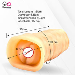 Kaamastra's Masturbator for Men - 15cm insertable length with realistic texture