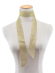 Kaamastra Thick Choker Necklace Golden